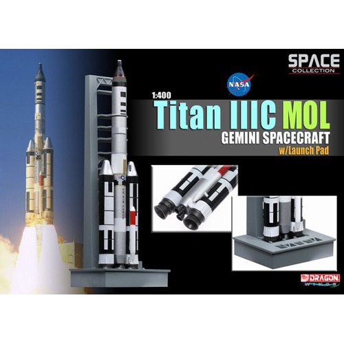BD56232 1/400 Titan IIIC MOL Gemini Spacecraft w/Launch Pad (Space)