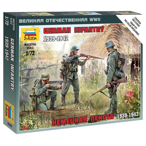 BZ6105 1/72 German Infantry Eastern Front 1941~ Snap Kit (New Tool-2010)