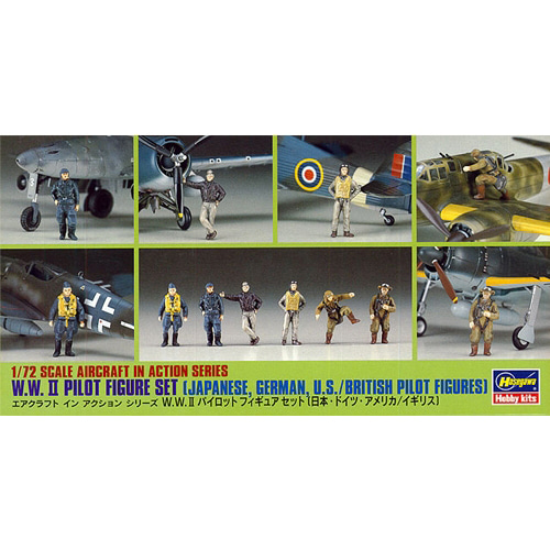 BH35008 X72-8 1/72 WWII Pilot Figure set