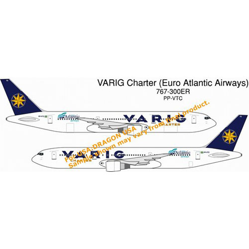 BD55174 1/400 Varig Charter (Euro Atlantic Airways) B767-300ER ~ PP-VTC (Airline)