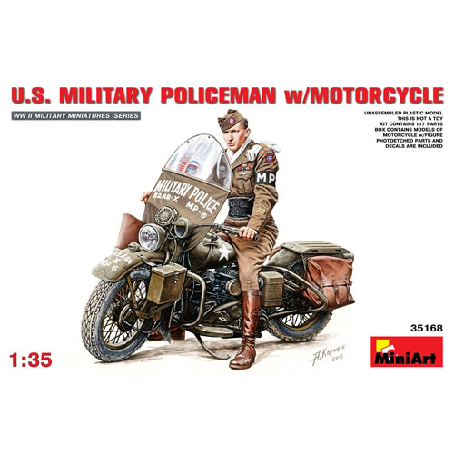 BE35168 1/35 미군 오토바이 헌병 (U.S.Military Police w/Motorcycle)
