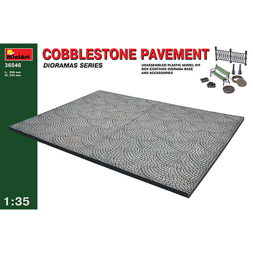 BE36046 1/35 Cobblestone Pavement