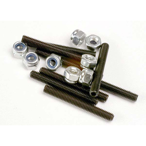AX3962 Set (grub) screws 3x25mm (8)/ 3mm nylon locknuts (8)