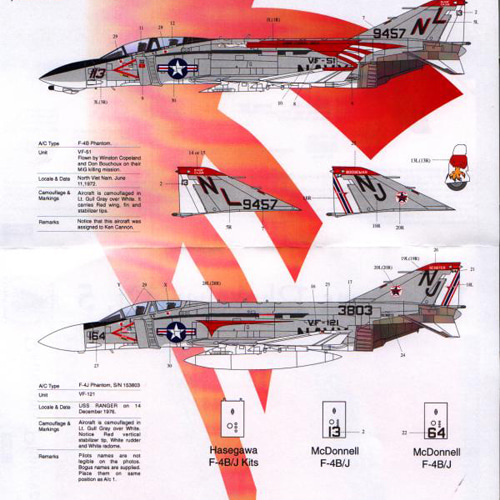 ESP48022 1/48 Phantoms Phorever Pt V. (F-4 Phantom F-4B F-4J)