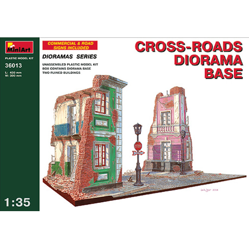 BE36013 1/35 Cross-roads Diorama Base
