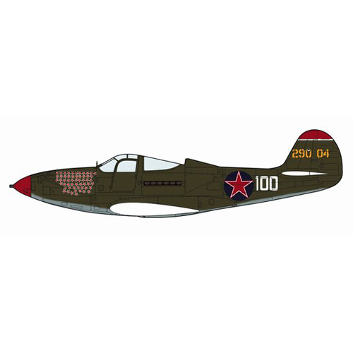 BH09758 1/48 P-39N RED STAR