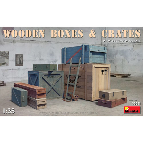 BE35581 1/35 Wooden Boxes &amp; Crates