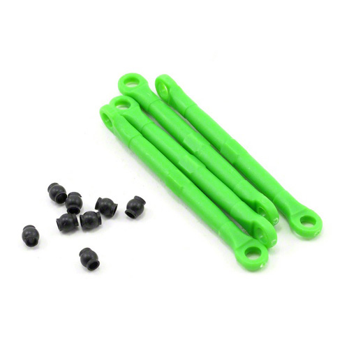 AX7038A Toe link front &amp; rear green (molded composite) (green) (4)/ hollow balls (8)