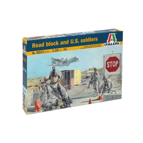 BI6521 1/35 Road Block and U.S. Soldiers(마스터 박스 인형 포함) (New Tool- 2014)