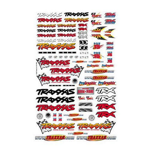 AX9950 Official Team Traxxas racing decal set (flag logo/ 6-color)