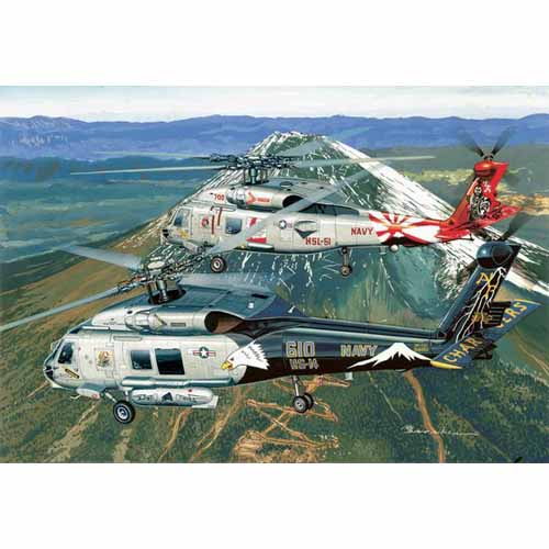 BD4621 1/144 SH-60F HS-14 Chargers + SH-60B HSL-51 Warlords (Twin Pack)