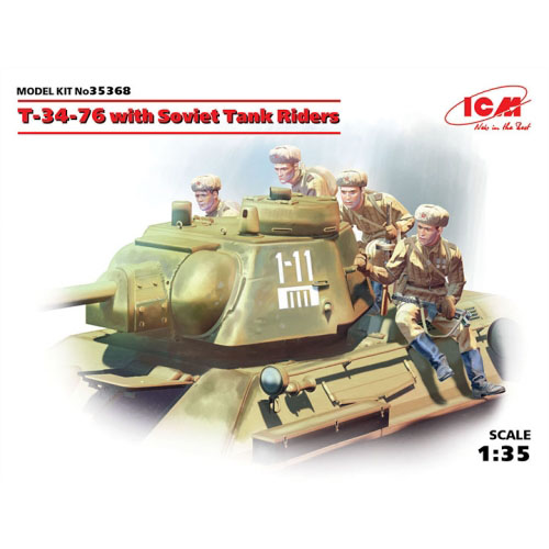BICM35368 1/35 T-34/76 with Soviet Tank Riders
