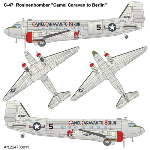 BS224700011 1/87 C-47 Camel-Caravan-to-Berlin Rosinenbomber