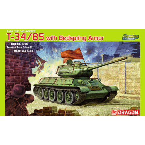 BD6266 1/35 T-34/85 with Bedspring Armor