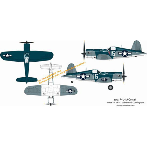 BD50137 1/72 F4U-1A Corsair &#039;White 15&#039; VF-17 Ondonga November 1943