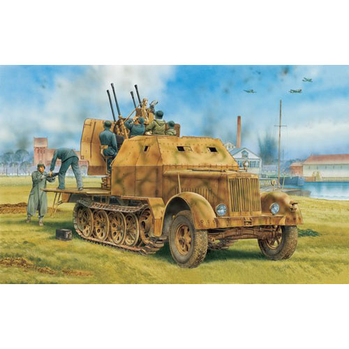 BD6533 1/35 Sd. Kfz.7/1 2cm Flakvierling 38 w/Armor Cab (2 in 1) ~ Smart Kit