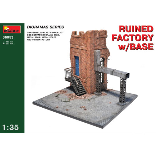 BE36053 1/35 Ruined Factory w/Base (New Tool- 2013)