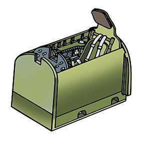 ESTD48456 1/48 P-47N Cockpit -