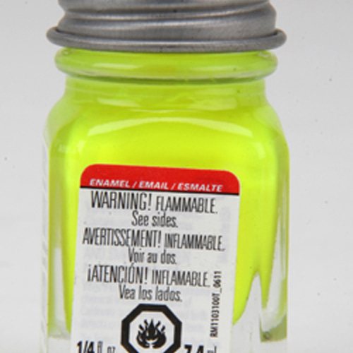 JE1177 에나멜:병 Yellow Fluorescent - 1/4 OZ. Bottle 7.5ml 형광 노랑색
