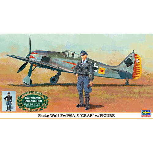 BH09893 1/48 Focke-Wulf Fw190A-5 &#039;Graf&#039; with Hermann Graf figure