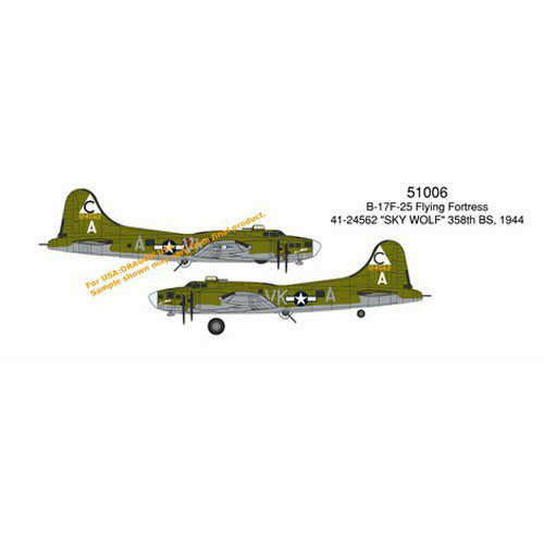 BD51006 1/144 B-17F-25 Flying Fortress 41-24562 &#039;Sky Wolf&#039; 358th BS 1944