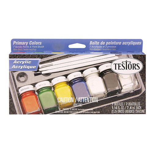 JE9155 PRIMARY ACRYLIC 7 COLOR GLOSS PAINT SET(아크릴 유광 세트 도료)