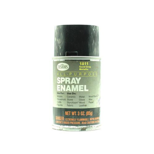 JE1811 에나멜:스프레이 Sand Gray Metallic (유광) 90ml - ENAMEL PAINT