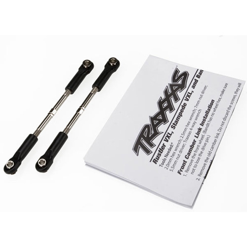 AX3645 Turnbuckles toe link 61mm (96mm center to center) (2) (assembled with rod ends and hollow balls) (fits Stampede)