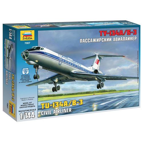 BZ7007 1/144 Tupolev Tu-134 A/B-3 Russian Airliner~New Tool-2012