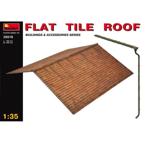 BE35518 1/35 Flat Tile Roof