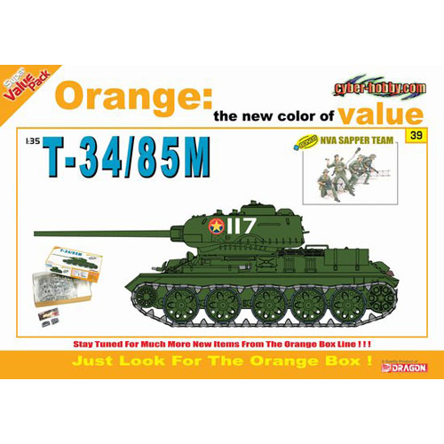 BD9139 1/35 T-34/85M + NVA Sapper Team (Orange)