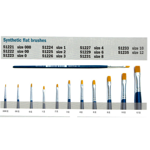 BI51235 12 Brush Synthetic Flat(12호 평붓)