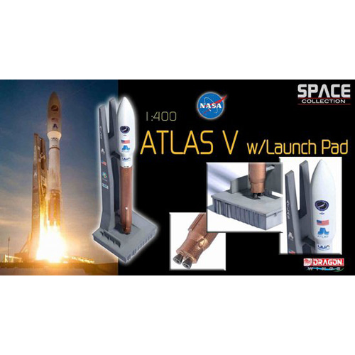 BD56246 1/400 Atlas V Rocket w/Launch Pad (Space)
