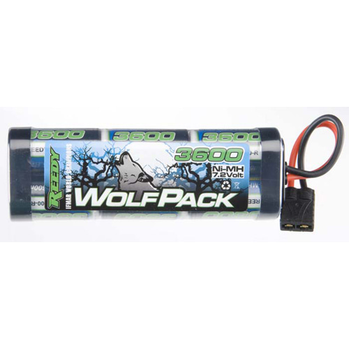 AAK698 WolfPack 7.2V 3600mAh with TRAXXAS high-current connectors