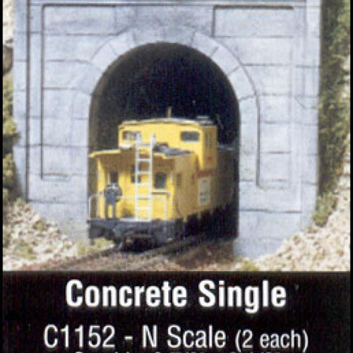 JWC1152 터널: 콘크리트 싱글 - N scale (2ea)