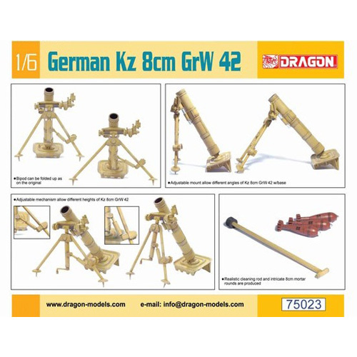 BD75023 1/6 German Kz 8cm GrW 42