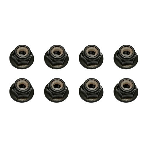 AA91148 Locknuts, M4, with flange and knurl