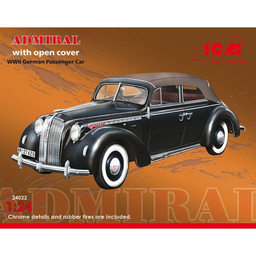 BICM24022 1/24 WWII German Admiral Cabriolet w/open cover