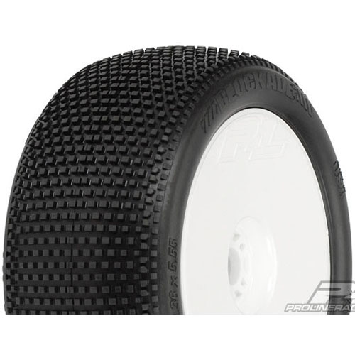 AP9046-40 Blockade VTR 4.0&quot; M3 (Soft) Off-Road 1:8 Truck Tires Mount for Front or Rear Mounted on VTR Zero Offset White Wheels