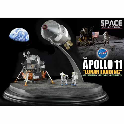 BD50381 1/72 나사 아폴로 11호 달착륙, 사령선 콜럼비아 + 달착륙선 이글 + 우주비행사 (NASA Apollo 11 &quot;Lunar Landing&quot; CSM &quot;Columbia&quot; + LM &quot;Eagle&quot; + Astronauts)