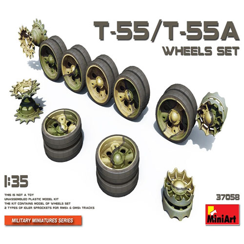 BE37058 1/35 T-55/T-55A Wheels Set
