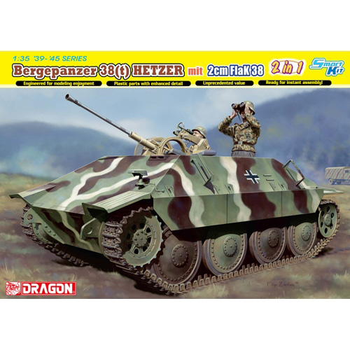 BD6399 1/35 Bergepanzer 38(t) HETZER mit 2cm FlaK 38 - Smart Kit (2 in 1)