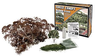 JWF1661 Medium Green Forest Canopy(여름 나무 만들기세트- 짙은 녹색림 재현용)