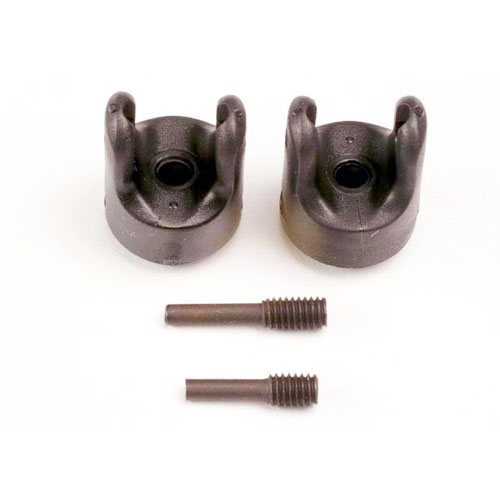 AX4927X Transmission output yokes (Heavy-duty) (2)/ set screw yoke pins M4/10 (1) &amp; M4/18.5 (1)