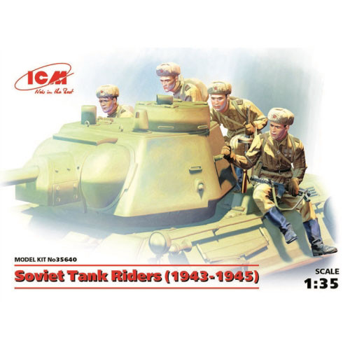 BICM35640 1/35 Soviet Tank Riders (1943-1945) (4 figures) (100% new molds)-전차 미포함