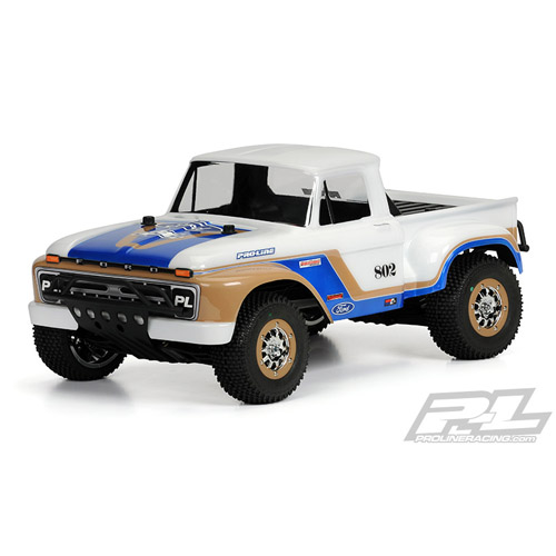 AP3408 1966 Ford F-100 Clear Body for 2WD/4x4 Slash SC10 (with Pro-Line Extended Body Mounts sold separately)