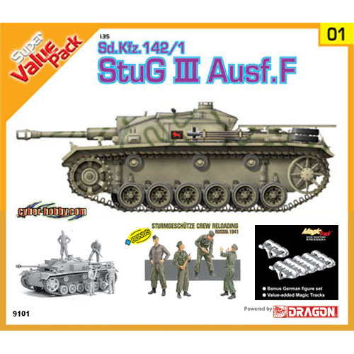 BD9101 1/35 Sd.Kfz.142/1 StuG.III Ausf.F - Super Value Pack 1