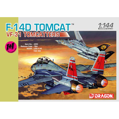BD4592 1/144 F-14D Super Tomcat VF-31 (Twin Pack)