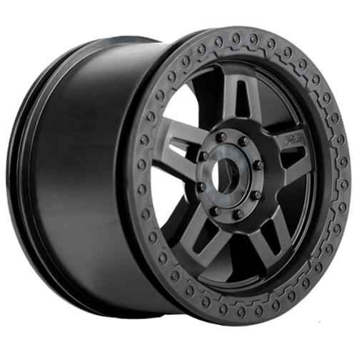 AP2722-03 Tech 5 3.8&quot; (40 Series) Black Narrow (2.75&quot; wide) Zero Offset 17mm Wheels for 17mm MT hex Front or Rear