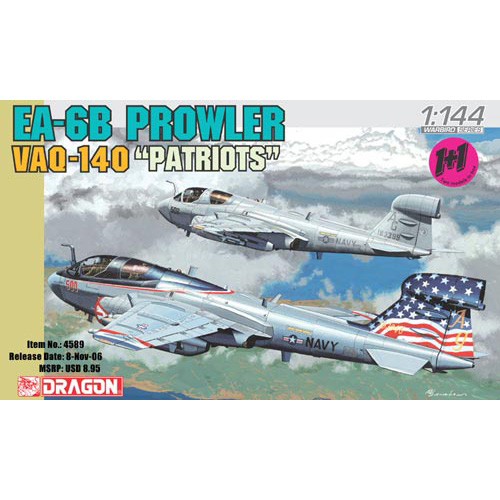 BD4589 1/144 EA-6B Prowler VAQ-140 U.S. Navy Squadron w/ AGM-88 HARM